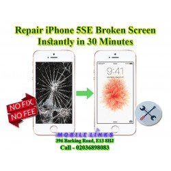 iPhone 5SE Cracked Screen Instant Replacement Repair in 30 Minutes